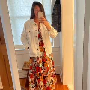 Worthy Threads White Denim Boyfriend Jacket